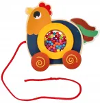 Vaiki&scaron;kas stumdukas ADAM TOYS "Rooster Corn" mokymuisi vaik&scaron;čioti