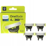 Keičiamosios &bdquo;Philips OneBlade 360 QP440/50&ldquo; peiliukų galvutės, 4 vnt.