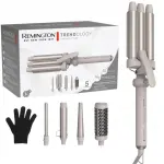 Kūginė plaukų garbanojimo žnyplė Remington CI41MS5E51, 5in1, smėlio spalvos
