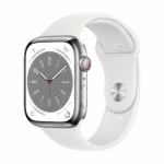Apple Watch Series 8 45mm GPS+Cellular Stainless Steel Case Sidabrinė B klasė (Gera)