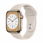 Apple Watch Series 8 45mm GPS+Cellular Stainless Steel Case Auksinė B klasė (Gera)
