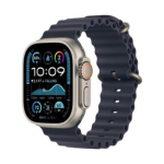 Apple Watch Ultra 2 49mm GPS+Cellular Titanium Case Juoda A+ klasė (Ideali)