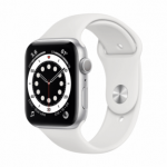 Apple Watch Series 6 44mm GPS Aluminum case Sidabrinė B klasė (Gera)