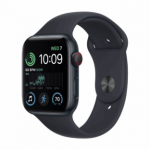 Apple Watch SE (2022) 44mm GPS+Cellular Aluminum Case Black B klasė (Gera)