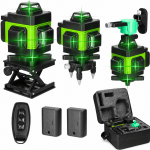 Žalias 4D lazerinis nivelyras 16X, kryžminis linijinis lazerinis nivelyras, kryžminis lazeris matavimams