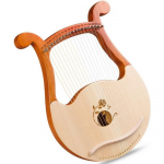Lyra arfa 19 stygų, muzikos instrumentas, lyros arfa, mažoji arfa