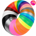 3D ra&scaron;iklio PLA plastiko rinkinys, 310 m, 31 spalva, 1,75 mm standartiniai ir neoniniai siūlai su pir&scaron;tų apsaugomis, 3D pie&scaron;tuko siūlų rinkinys, 3D ra&scaron;iklio užpildo komplektas