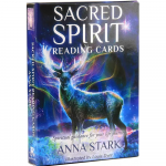 Taro kortos &bdquo;Sacred Spirit&ldquo;, mistinis orakulo kortų rinkinys su 44 sakralios dvasios vedimo kortomis dvasiniams skaitymams, orakulo kortos, būrimo kortų kaladė
