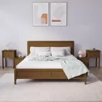 Naktinės spintelės, 2vnt., medaus rudos, 79,5x38x65,5cm, pu&scaron;is