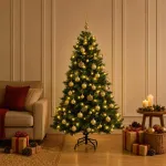 Dirbtinė kalėdinė eglutė su rutuliuku 120 cm 150 LED