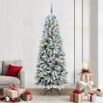 Dirbtinė Kalėdų eglutė su 300 LED s stovu Balta 210 cm