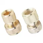 Žalvarinė jungtis su STOP mech. 3/4''