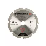 SPECIALIST+ pj. diskas pluo&scaron;t. cementui, 8T 165 x 20 mm
