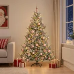 Dirbtinė kalėdinė eglutė su rutuliuku 240 cm 300 LED