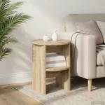 &Scaron;oninė spintelė 2 pcs Sonoma ąžuolas &Oslash;40 x 50 cm