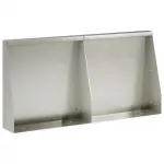 Sienelė 2 vnt. 40 x 12 x 30 cm Nerūdijantis plienas Sidabrinė