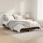 Lovos rėmas be čiužinio, dūminis, 120x190cm, apdirbta mediena