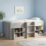 Vaikų Auk&scaron;tas Lova 2 pcs Pilka Sonoma 90 x 200 cm