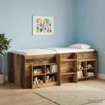 Vaikų Auk&scaron;tas Lova 2 pcs Sendintos medienos 90 x 200 cm