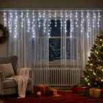 Užuolaidų girliandos 798 LED &Scaron;alta balta 2000 x 72 cm