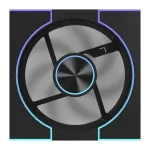 DarkFlash DM8 LINE &ndash; universalus ventiliatorius (juodas)