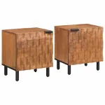 &Scaron;alia lovos spintelė 2 pcs Ruda 40 x 33 x 46 cm