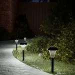 Solar Pathway &scaron;viestuvai su smaigaliais, 12vnt., baltos spalvos