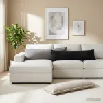 Pagalvėlė HOUTEN &Scaron;viesiai pilka 40 x 145 cm Čiužinio audinys