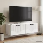 Sieninė TV spintelė Balta 98 x 41 x 30 cm Apdirbta mediena