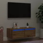 Televizoriaus spintelė su LED, artisano, 75x35,5x25 cm