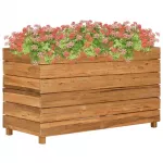 Auk&scaron;tas lovelis, 100x40x55cm, perdirbtas tikmedis ir plienas