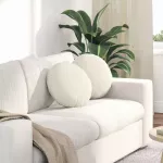 Sėdynių pagalvėlės 2 pcs Kreminė &Oslash; 40 x 13 cm Aksomas
