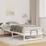 Lovos rėmas Balta 90 x 210 cm Kietos pu&scaron;ies mediena