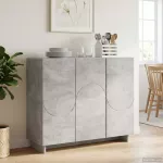 Komoda Betono pilka 85,5 x 31 x 75 cm Apdirbta mediena
