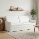 3 vietų sofa Balta 190 x 81 x 82 cm Audinys