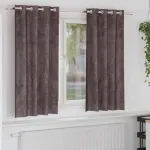 Aksominio tipo užuolaidos 2 pcs Ruda 175 x 140 cm Aksomas