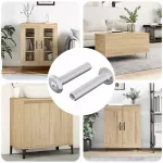 Užrakinimo varžtas Paprastas 2 pcs Sidabro M6 x 30 mm Plienas