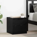 Lovos spintelė su stalčių 2 pcs Juodas ąžuolas 40 x 39 x 40cm
