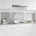 Virtuvės atbraila 2 pcs &Scaron;viesiai pilka 100 x 50 cm