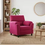 Sofa Vyno raudona 94 x 85 x 93 cm Aksomas