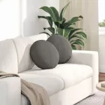 Sėdynių pagalvėlės 2 pcs &Scaron;viesiai pilka &Oslash; 40 cm