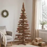 Medinė Kalėdų eglutė KOTKA 240 cm Pu&scaron;ies medienos masyvas