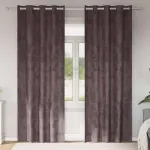 Aksominio tipo užuolaidos 2 pcs Ruda 245 x 140 cm Aksomas