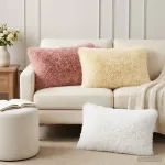 Pagalvėlės užvalkalas 6 pcs HEERLEN Balta 50 x 80 cm PV pūkinis