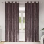 Aksominio tipo užuolaidos 2 pcs Ruda 260 x 140 cm Aksomas