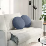 Sėdynių pagalvėlės 2 pcs Mėlyna &Oslash; 40 cm Kordūrinis audinys