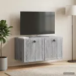 Sieninė TV spintelė Pilka sonoma ąžuolo 59,5 x 31 x 30 cm