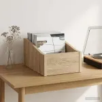 LP įra&scaron;ų dėžutė Sonoma ąžuolas 23 x 33 x 16 cm Apdirbta mediena