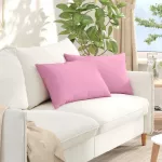 Sofa Pagalvės 2 pcs Rožinė 60 x 40 cm audinys