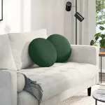 Sėdynių pagalvėlės 2 pcs Tamsiai žalia &Oslash; 40 cm